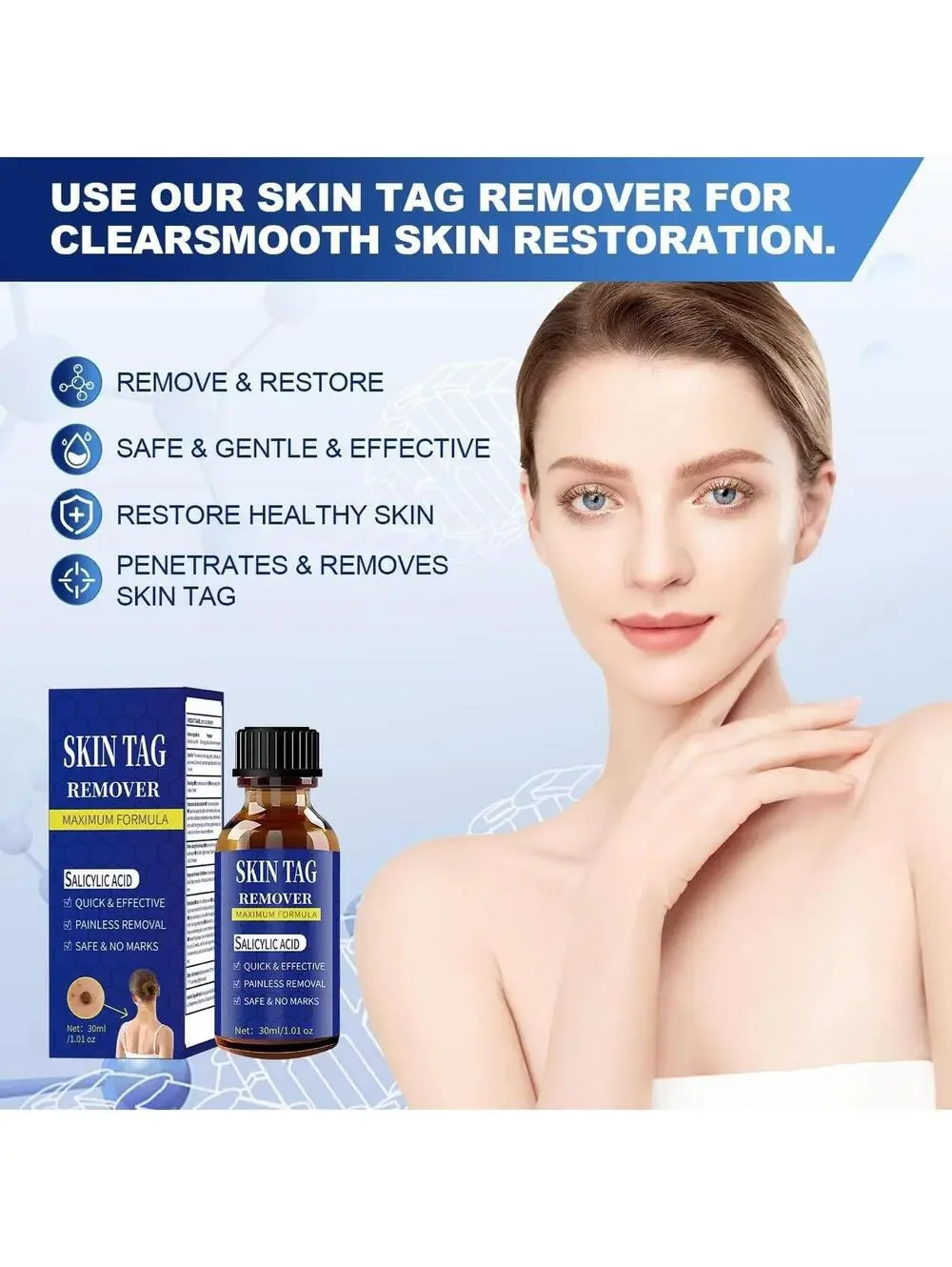 Fast-Acting Skin Tag Remover, Maximum Formula 30ml